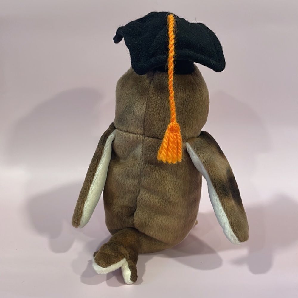 1998 Original Ty Beanie Baby Wise the Owl Class of ‘98 Excellent Used Condition - Picture 4 of 9